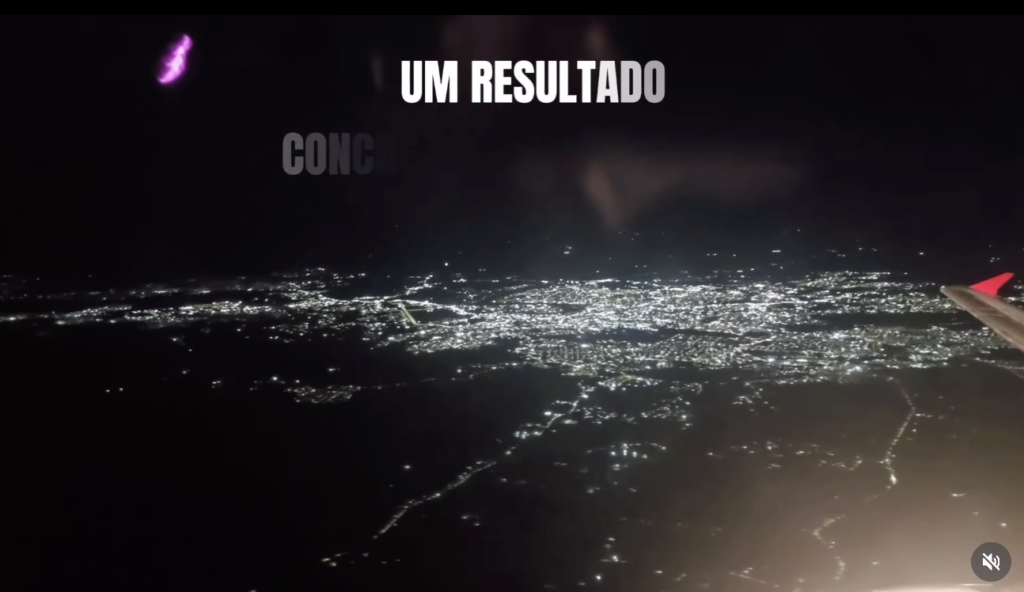 Em voo noturno sobre Rio Branco, Bocalom comemora iluminação 100% em LED