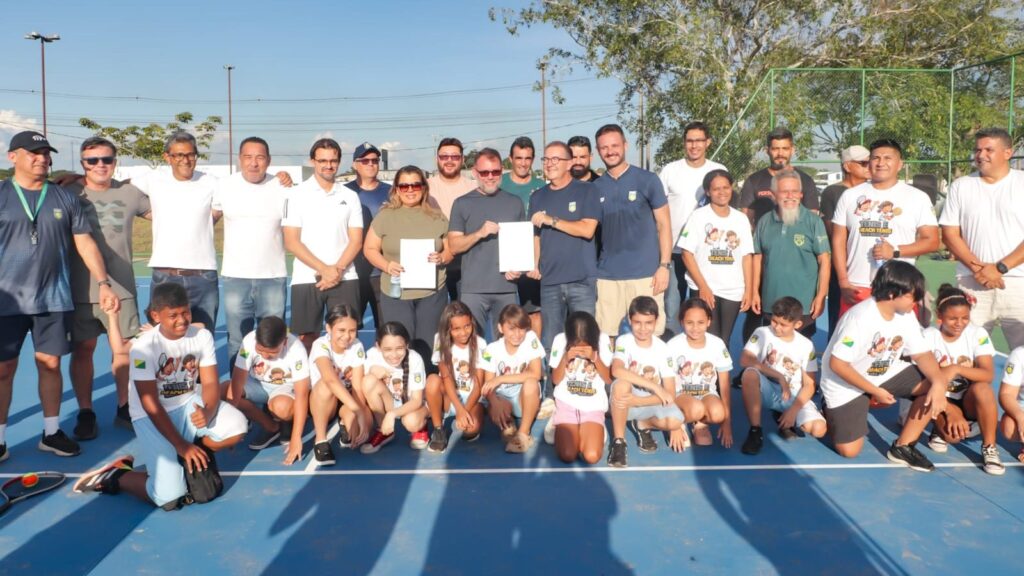 Prefeitura de Rio Branco lança projeto de tênis e beach tênis nas escolas e entrega quadras revitalizadas