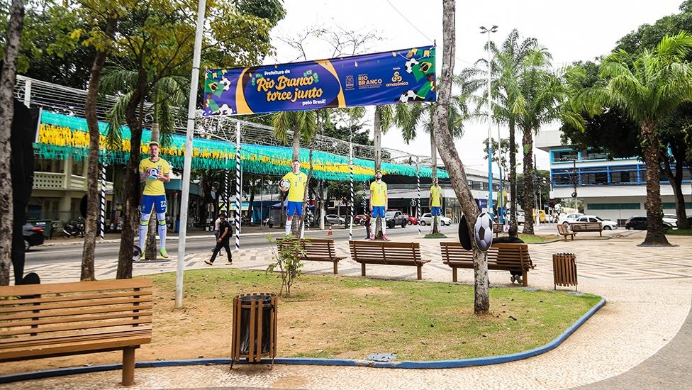 Praça da Revolução terá telão para Brasil x Haiti nesta sexta em Rio Branco