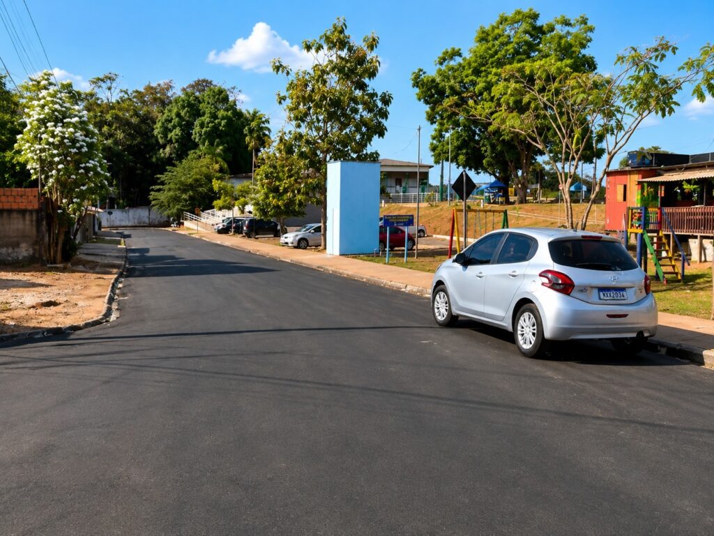 Rua José Bonifácio recebe novo asfalto e melhora acesso no Maria Íris, em Rio Branco
